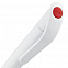 Ручка шариковая Grip, белая с красным с логотипом в Белгороде заказать по выгодной цене в кибермаркете AvroraStore
