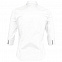 Рубашка женская с рукавом 3/4 EFFECT 140, белая с логотипом в Белгороде заказать по выгодной цене в кибермаркете AvroraStore