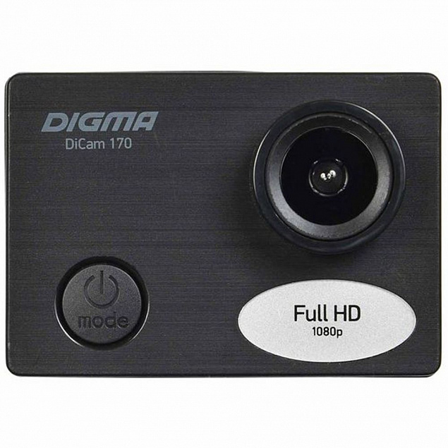 Экшн-камера Digma DiCam 170, черная с логотипом в Белгороде заказать по выгодной цене в кибермаркете AvroraStore