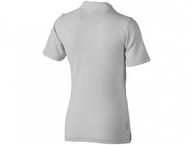 Рубашка поло Markham женская, серый меланж/антрацит с логотипом в Белгороде заказать по выгодной цене в кибермаркете AvroraStore