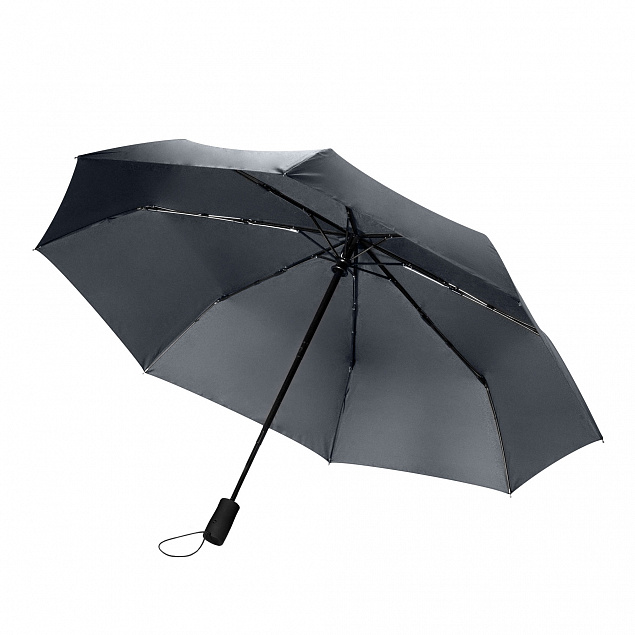Зонт складной Nord, серый с логотипом в Белгороде заказать по выгодной цене в кибермаркете AvroraStore