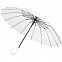 Прозрачный зонт-трость Clear 16 с логотипом в Белгороде заказать по выгодной цене в кибермаркете AvroraStore