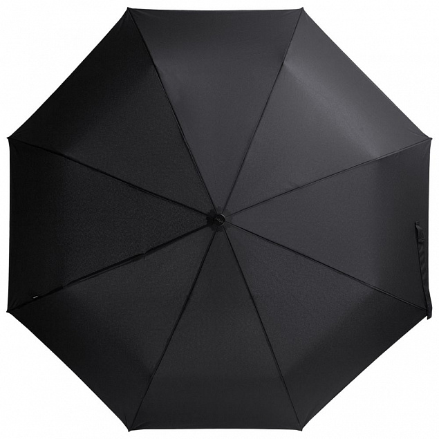 Зонт складной Floyd с кольцом, черный с логотипом в Белгороде заказать по выгодной цене в кибермаркете AvroraStore