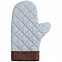 Прихватка-рукавица Keep Palms, серо-голубая с логотипом в Белгороде заказать по выгодной цене в кибермаркете AvroraStore