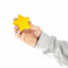 Антистресс «Звезда», желтый с логотипом в Белгороде заказать по выгодной цене в кибермаркете AvroraStore