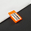 Лейбл тканевый Epsilon, S, оранжевый неон с логотипом в Белгороде заказать по выгодной цене в кибермаркете AvroraStore