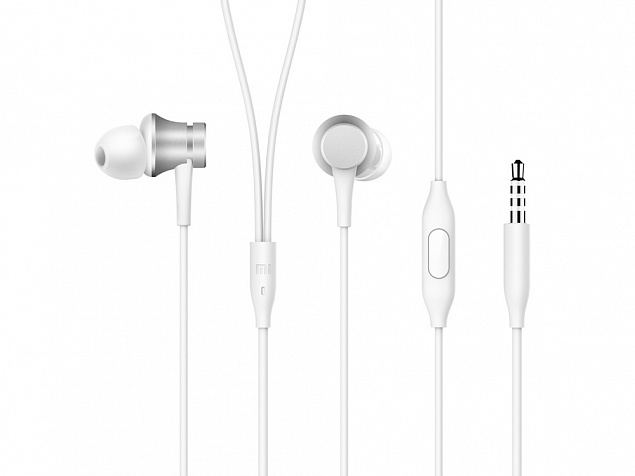 Наушники Mi In-Ear Headphones Basic Silver HSEJ03JY (ZBW4355TY) с логотипом в Белгороде заказать по выгодной цене в кибермаркете AvroraStore