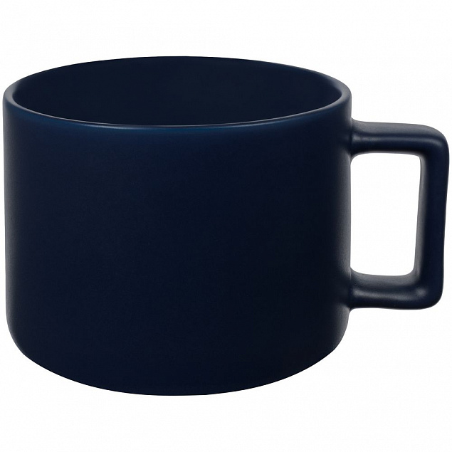 Чашка Jumbo, матовая, синяя с логотипом в Белгороде заказать по выгодной цене в кибермаркете AvroraStore