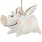 Фарфоровая елочная игрушка Piggy Wingy с логотипом в Белгороде заказать по выгодной цене в кибермаркете AvroraStore