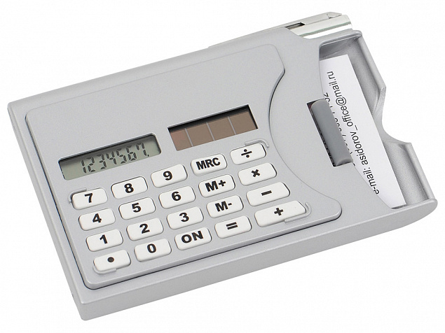 Визитница «Бухгалтер» с калькулятором и ручкой с логотипом в Белгороде заказать по выгодной цене в кибермаркете AvroraStore