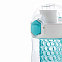 Герметичная бутылка для воды с контейнером для фруктов Honeycomb, бирюзовый с логотипом в Белгороде заказать по выгодной цене в кибермаркете AvroraStore