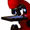 Монокулярный микроскоп Rainbow 50L с набором для опытов, красный с логотипом в Белгороде заказать по выгодной цене в кибермаркете AvroraStore