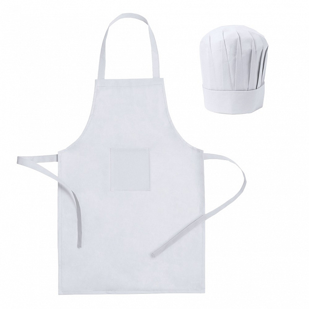 Кулинарный набор, кухонный фартук и шапочка для повара, детский размер. с логотипом в Белгороде заказать по выгодной цене в кибермаркете AvroraStore