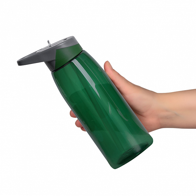 Спортивная бутылка для воды, Joy, 750 ml, зеленая с логотипом в Белгороде заказать по выгодной цене в кибермаркете AvroraStore