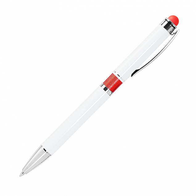 Шариковая ручка Arctic, белая/красная, в упаковке с логотипом с логотипом в Белгороде заказать по выгодной цене в кибермаркете AvroraStore