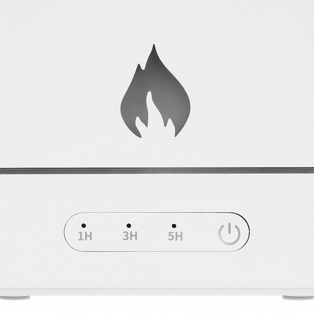 Увлажнитель-ароматизатор с имитацией пламени Fuego, белый с логотипом в Белгороде заказать по выгодной цене в кибермаркете AvroraStore