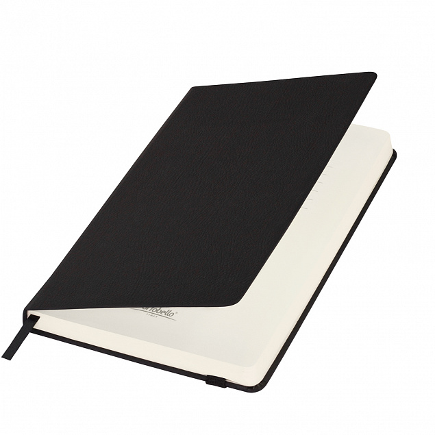 Ежедневник недатированный Marseille soft touch BtoBook, черный с логотипом в Белгороде заказать по выгодной цене в кибермаркете AvroraStore