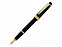 Ручка перьевая Bailey Ligh Polished Black Resin and Gold Tone, перо F с логотипом в Белгороде заказать по выгодной цене в кибермаркете AvroraStore