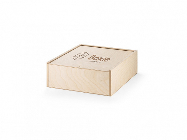 Деревянная коробка «BOXIE WOOD L» с логотипом в Белгороде заказать по выгодной цене в кибермаркете AvroraStore