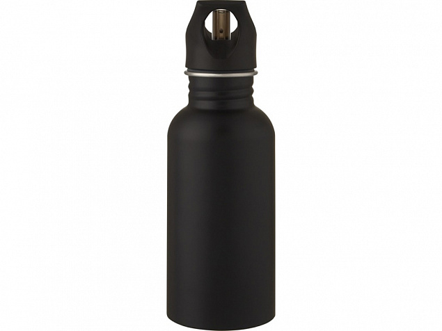 Lexi, спортивная бутылка из нержавеющей стали объемом 500 мл, черный с логотипом в Белгороде заказать по выгодной цене в кибермаркете AvroraStore