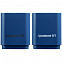 Беспроводная колонка с подсветкой логотипа Glim, синяя с логотипом в Белгороде заказать по выгодной цене в кибермаркете AvroraStore