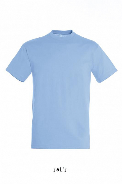 Фуфайка (футболка) REGENT мужская,Голубой L с логотипом в Белгороде заказать по выгодной цене в кибермаркете AvroraStore