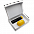 Набор Hot Box Duo CB grey (черный с желтым) с логотипом в Белгороде заказать по выгодной цене в кибермаркете AvroraStore