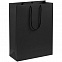 Пакет бумажный Porta XL, черный с логотипом в Белгороде заказать по выгодной цене в кибермаркете AvroraStore