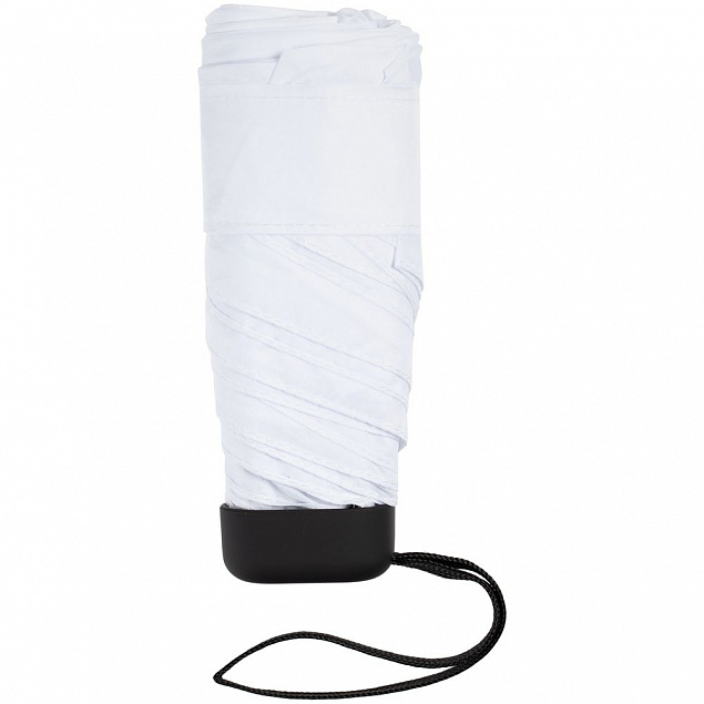 Зонт складной Five, белый с логотипом в Белгороде заказать по выгодной цене в кибермаркете AvroraStore