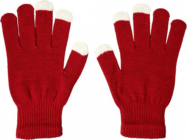 Сенсорные перчатки Billy, красный с логотипом в Белгороде заказать по выгодной цене в кибермаркете AvroraStore