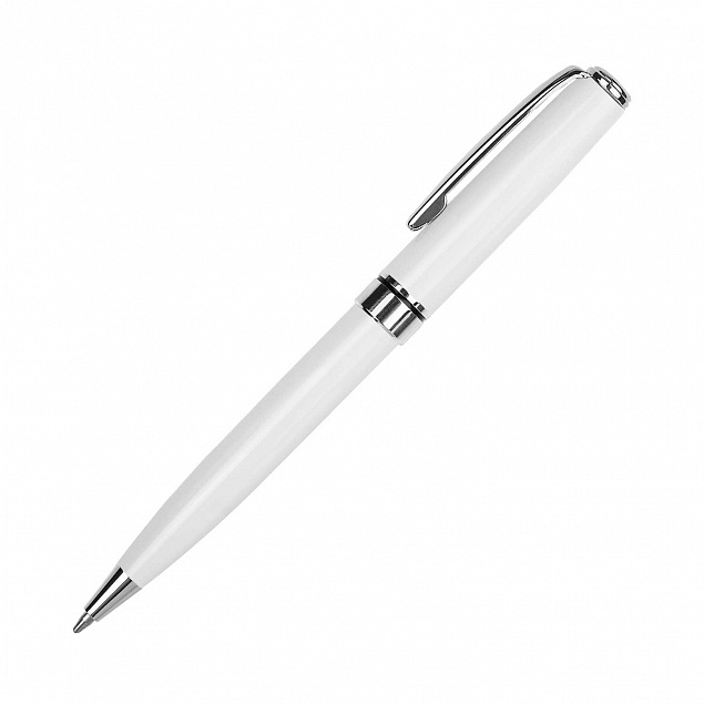 Шариковая ручка Tesoro, белая с логотипом в Белгороде заказать по выгодной цене в кибермаркете AvroraStore
