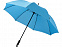 Зонт-трость Halo, механический 30, аква с логотипом в Белгороде заказать по выгодной цене в кибермаркете AvroraStore