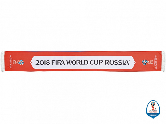 Шарф Россия трикотажный 2018 FIFA World Cup Russia™ с логотипом в Белгороде заказать по выгодной цене в кибермаркете AvroraStore