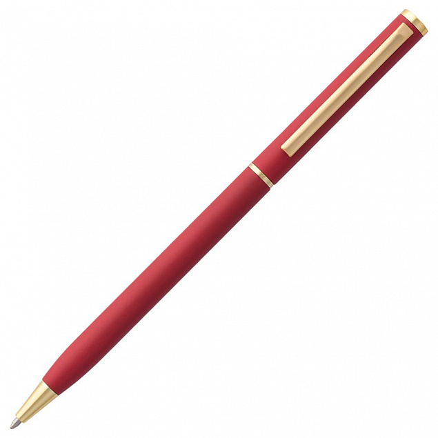 Ручка шариковая Hotel Gold, ver.2, красная с логотипом в Белгороде заказать по выгодной цене в кибермаркете AvroraStore