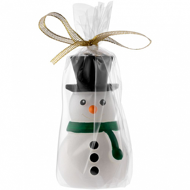 Свеча Home Lights, снеговик с логотипом в Белгороде заказать по выгодной цене в кибермаркете AvroraStore