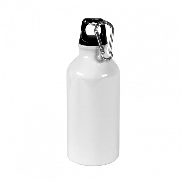 Бутылка для воды с карабином GREIMS, под сублимацию, 400 мл с логотипом в Белгороде заказать по выгодной цене в кибермаркете AvroraStore