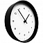 Часы настенные Flash, белые с черным с логотипом в Белгороде заказать по выгодной цене в кибермаркете AvroraStore