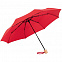 Зонт складной OkoBrella, красный с логотипом в Белгороде заказать по выгодной цене в кибермаркете AvroraStore