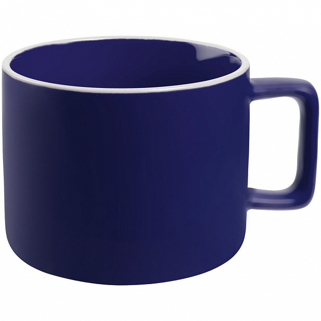 Чашка Fusion, синяя с логотипом в Белгороде заказать по выгодной цене в кибермаркете AvroraStore