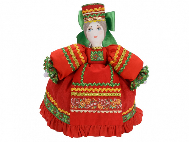 Подарочный набор Кремлевский: кукла на чайник, чайник заварной с росписью с логотипом в Белгороде заказать по выгодной цене в кибермаркете AvroraStore