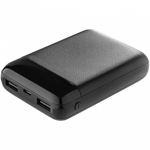 Внешний аккумулятор Uniscend Full Feel 10000 mAh с индикатором заряда, черный с логотипом в Белгороде заказать по выгодной цене в кибермаркете AvroraStore