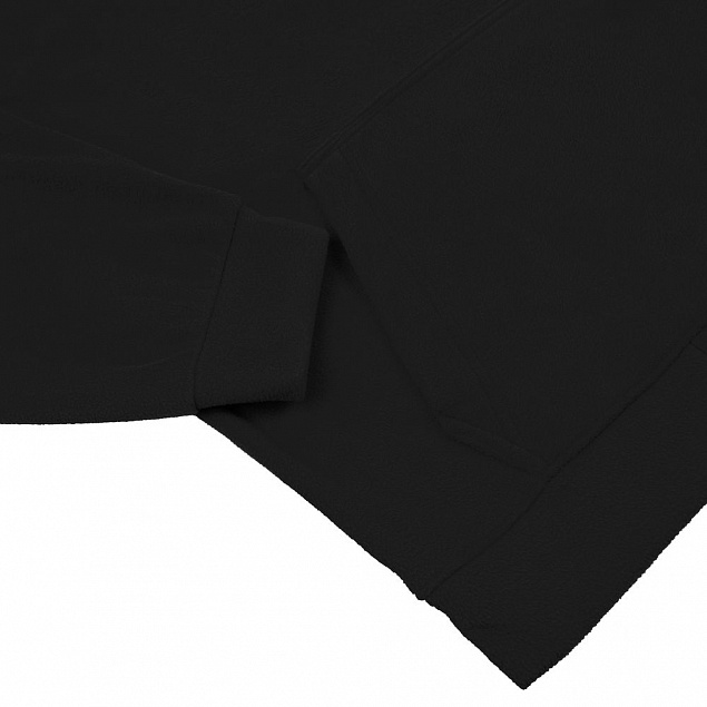Худи флисовое унисекс Manakin, черное с логотипом в Белгороде заказать по выгодной цене в кибермаркете AvroraStore