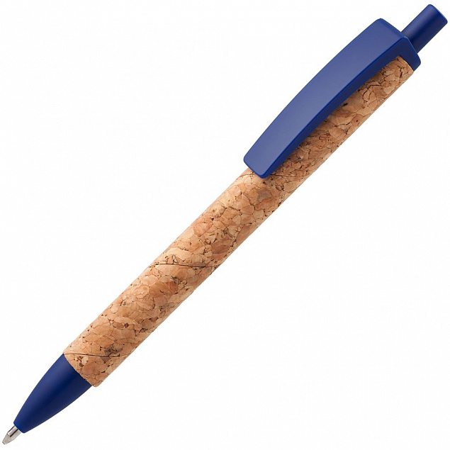 Ручка шариковая Grapho, синяя с логотипом в Белгороде заказать по выгодной цене в кибермаркете AvroraStore