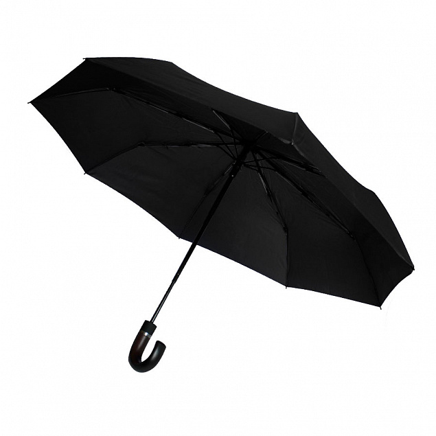Автоматический противоштормовой зонт Конгресс - Черный AA с логотипом в Белгороде заказать по выгодной цене в кибермаркете AvroraStore