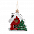 Ёлочная игрушка Домик (белый) с логотипом в Белгороде заказать по выгодной цене в кибермаркете AvroraStore