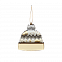 Ёлочная игрушка Шапочка (белый с золотым ) с логотипом в Белгороде заказать по выгодной цене в кибермаркете AvroraStore