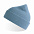 Шапка NELSON в рубчик с отворотом,100%  органический хлопок, темно-синий с логотипом в Белгороде заказать по выгодной цене в кибермаркете AvroraStore