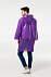 Дождевик-плащ CloudTime, фиолетовый с логотипом в Белгороде заказать по выгодной цене в кибермаркете AvroraStore