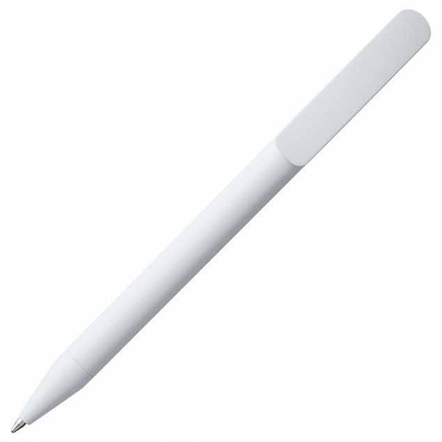 Ручка шариковая Prodir DS3 TPP, белая с логотипом в Белгороде заказать по выгодной цене в кибермаркете AvroraStore