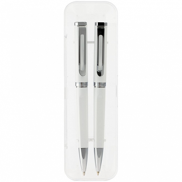 Набор Phase: ручка и карандаш, белый с логотипом в Белгороде заказать по выгодной цене в кибермаркете AvroraStore